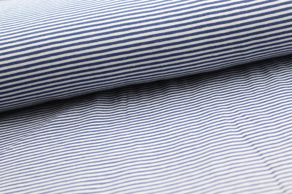 10cm Jersey "Stripes" blau/weiß